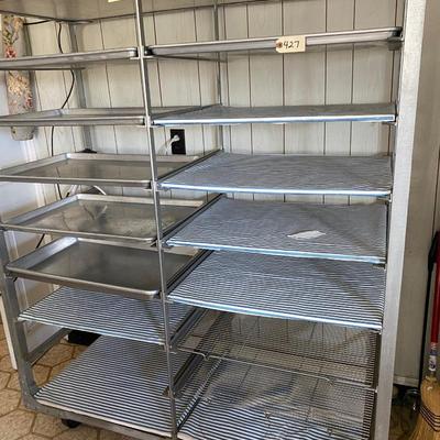 Commercial cooking rack kitchen
