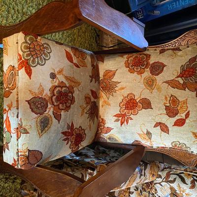 Vintage chairs, accent table