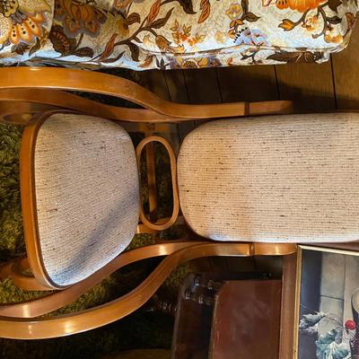 Vintage chairs, accent table