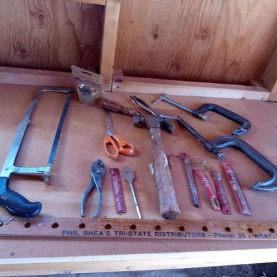 CRAFTSMAN BENCH VISE AND HAND TOOLS