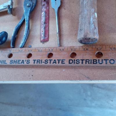 CRAFTSMAN BENCH VISE AND HAND TOOLS
