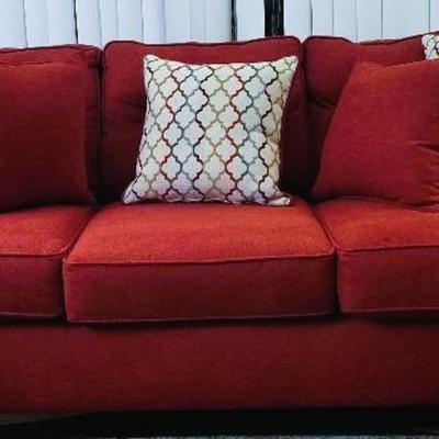 Beautiful Red Sofa Like New