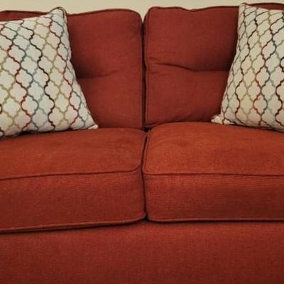 Matching Red Loveseat