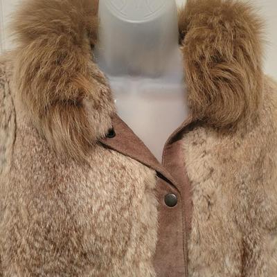 Unique 1 of a kind Rabbit and Suede jacket