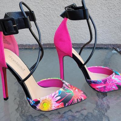 Pink Floral 6" Stilettos