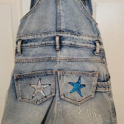 Taigwan sparkly overall shorts