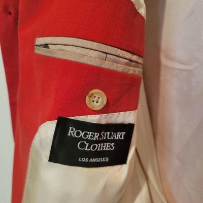 Vintage Burnt Orange 100 % Silk lined Men's Jacket