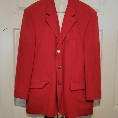 Vintage Burnt Orange 100 % Silk lined Men's Jacket