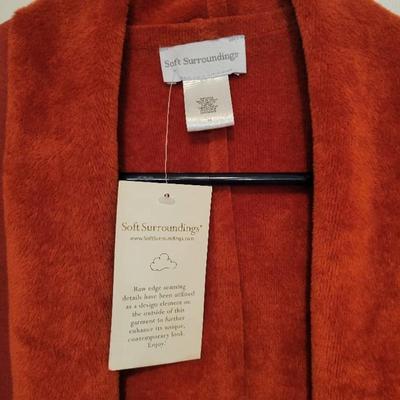 Soft Surroundings Burnt Orange Cardigan
