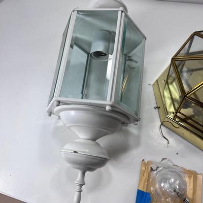 Vintage new stock house ceiling lights, outdoor white wall sconce.