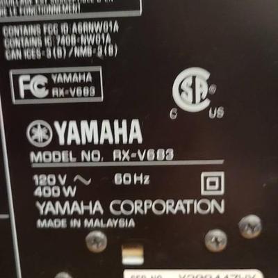 Yamaha Model No RX-V683 50 Receiver Surround sound