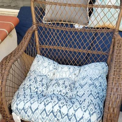 2 Rattan Patio Chairs