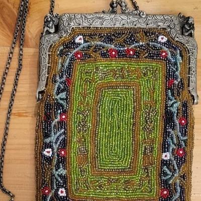 1920's Hand Beaded Purse