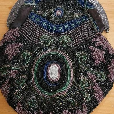 1920's Hand Beaded Purse