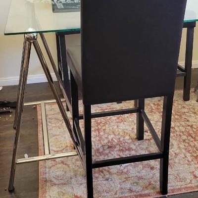 4 Leather Kitchen Counter Chairs