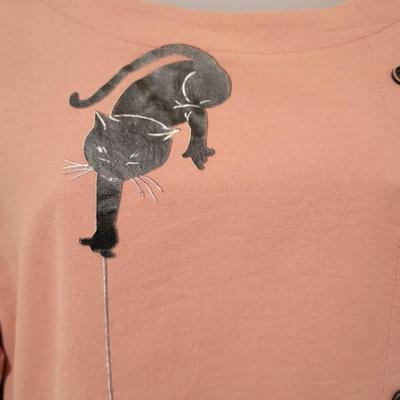 Cute blouse with cats