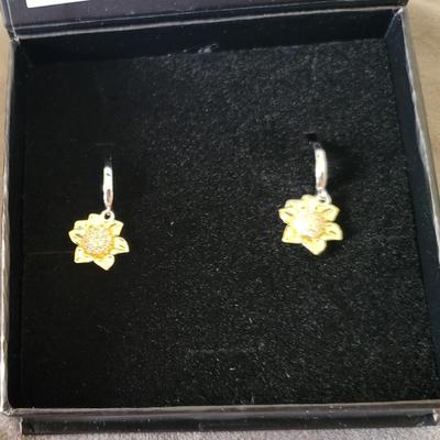 Sunflower earrings