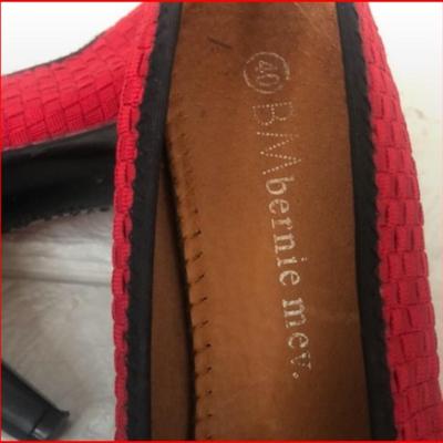 Bernie Mex Legend red woven heels
