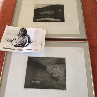 1680 Maria Simonds-Gooding Black & White Etchings