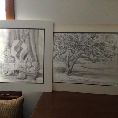 1675 Local Artist Pencil Sketches