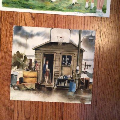 1646 Watercolor Painting Lot By Local Artist