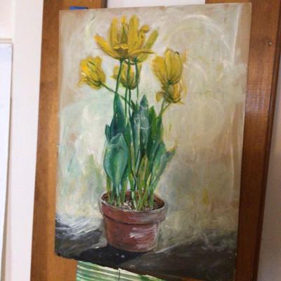 1642 Watercolor Plant Painting Lot Original Art