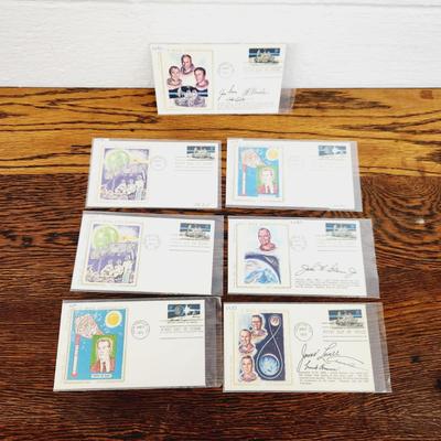8 PC - 1ST DAY ISSUE STAMPS COLLECTION - US SPACE ACHIEVEMENTS