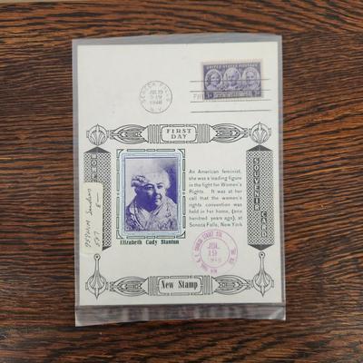 3 PC - 1ST DAY ISSUE STAMP COLLECTION - WOMENS RIGHTS - ELIZABETH CADY STANTON