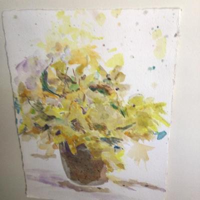 1634 Watercolor Flower Paintings Lot Originals
