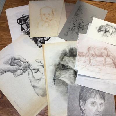 1611 Darise Portfolio with Assorted Sketches