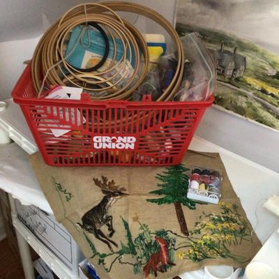 1587 Crewel Cross Stitching Supplies