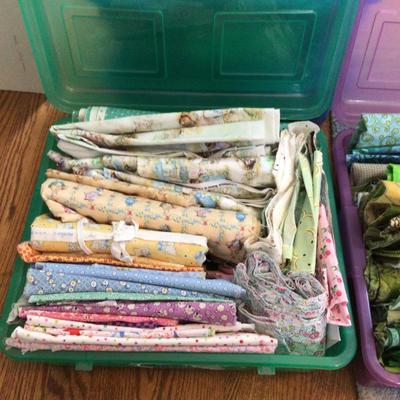 1596 Quilting Fabric Lot Animals Shades of Green