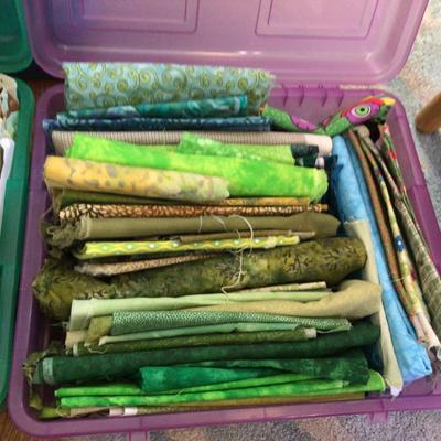 1596 Quilting Fabric Lot Animals Shades of Green