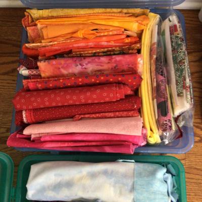 1597 Quilting Fabric Lot Red Blue Purple