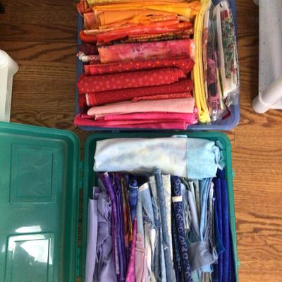 1597 Quilting Fabric Lot Red Blue Purple