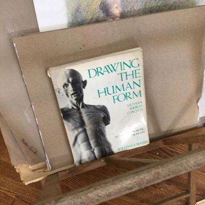 1598 Artist Nudes Sketches Lot with Portfolio Case