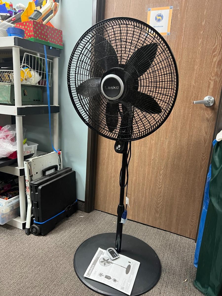 Lasko 20" Adjustable Pedestal Fan with Remote Control & Instructions