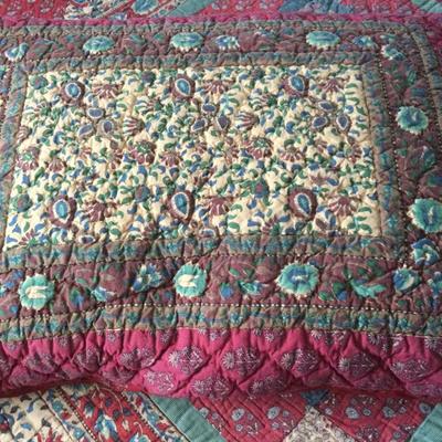 1009 Prairie Lane Paisley King Bed Spread & Shams