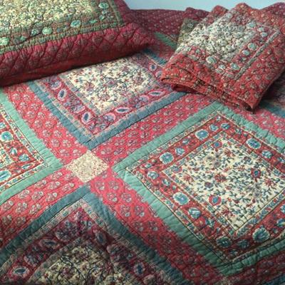 1009 Prairie Lane Paisley King Bed Spread & Shams