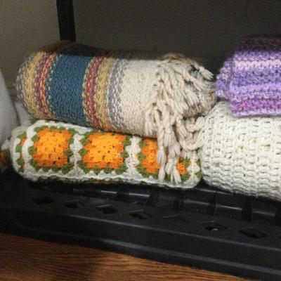 1014 Vintage Afghan Lot