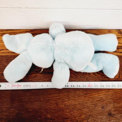 CUTE AQUA BLUE STUFFED BUNNY