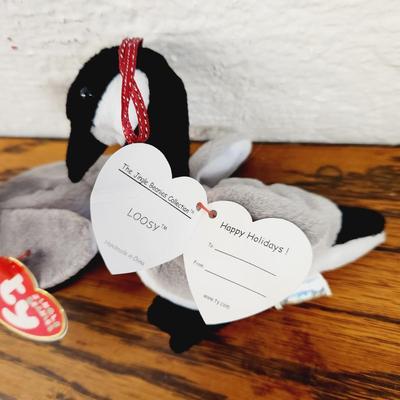 TY BEENIE BABIES - LOOSY THE GOOSE DUO