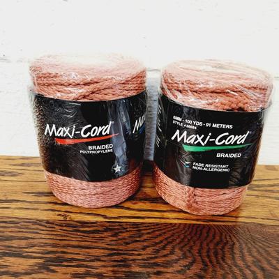 2 - RUSTED COLOR MAXI CORD 100 YARDS MACRAME YARN
