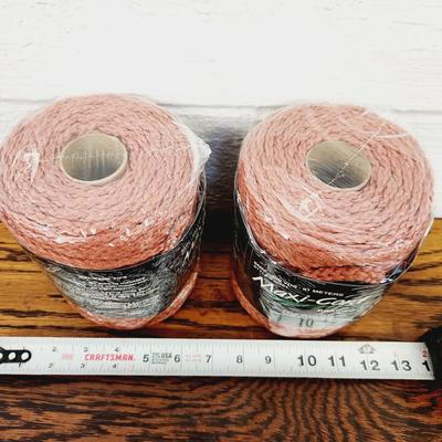 2 - RUSTED COLOR MAXI CORD 100 YARDS MACRAME YARN