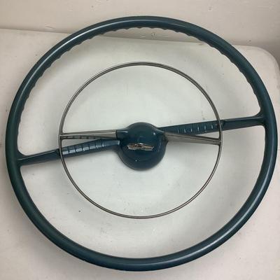 201 Vintage Original Steering Wheel 1955 Chevy BelAir & Horn Repair Parts