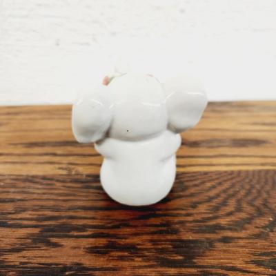 SO STINKING CUTE ELEPHANT W/ PINK GLASSES FIGURINE