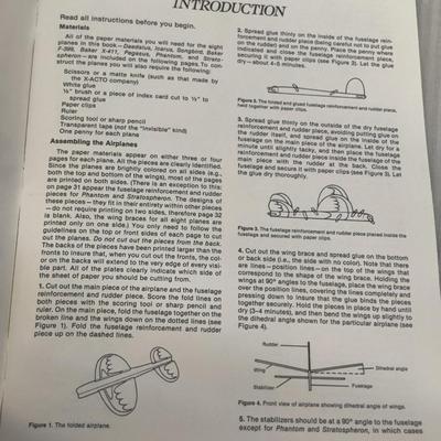 1982 CUT & ASSEMBLE PAPER AIRPLANES THAT FLY