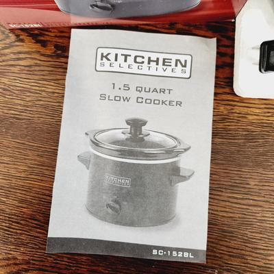 NEW KITCHEN SELECTIVES 1.5 QUART SLOW COOKER