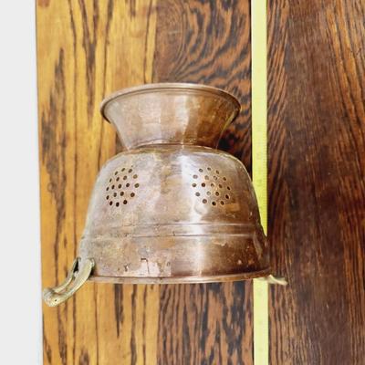 FANTASTIC COPPER & BRASS HANDLED COLANDER