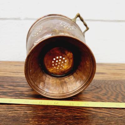 FANTASTIC COPPER & BRASS HANDLED COLANDER